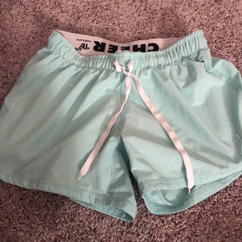 Mint cheer shorts
